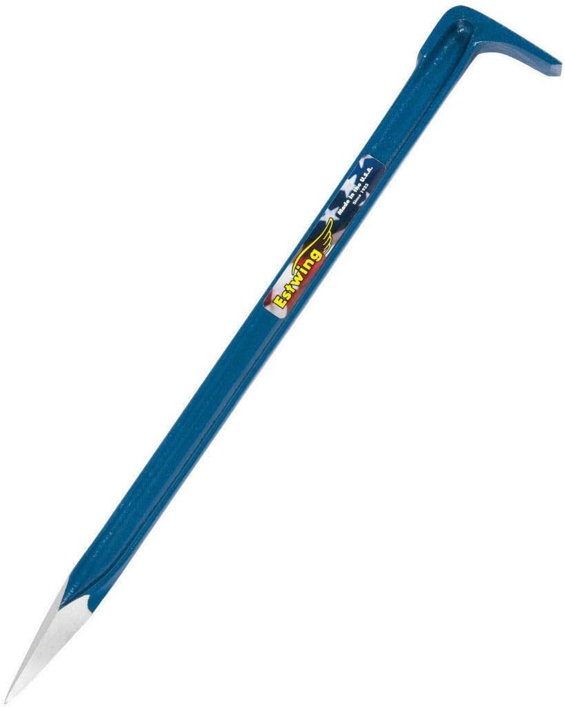 EstWing GP-18 Gad Pry Bar, 18" Forged Geological Tool w Pointed Tip & Chisel End - Image 1