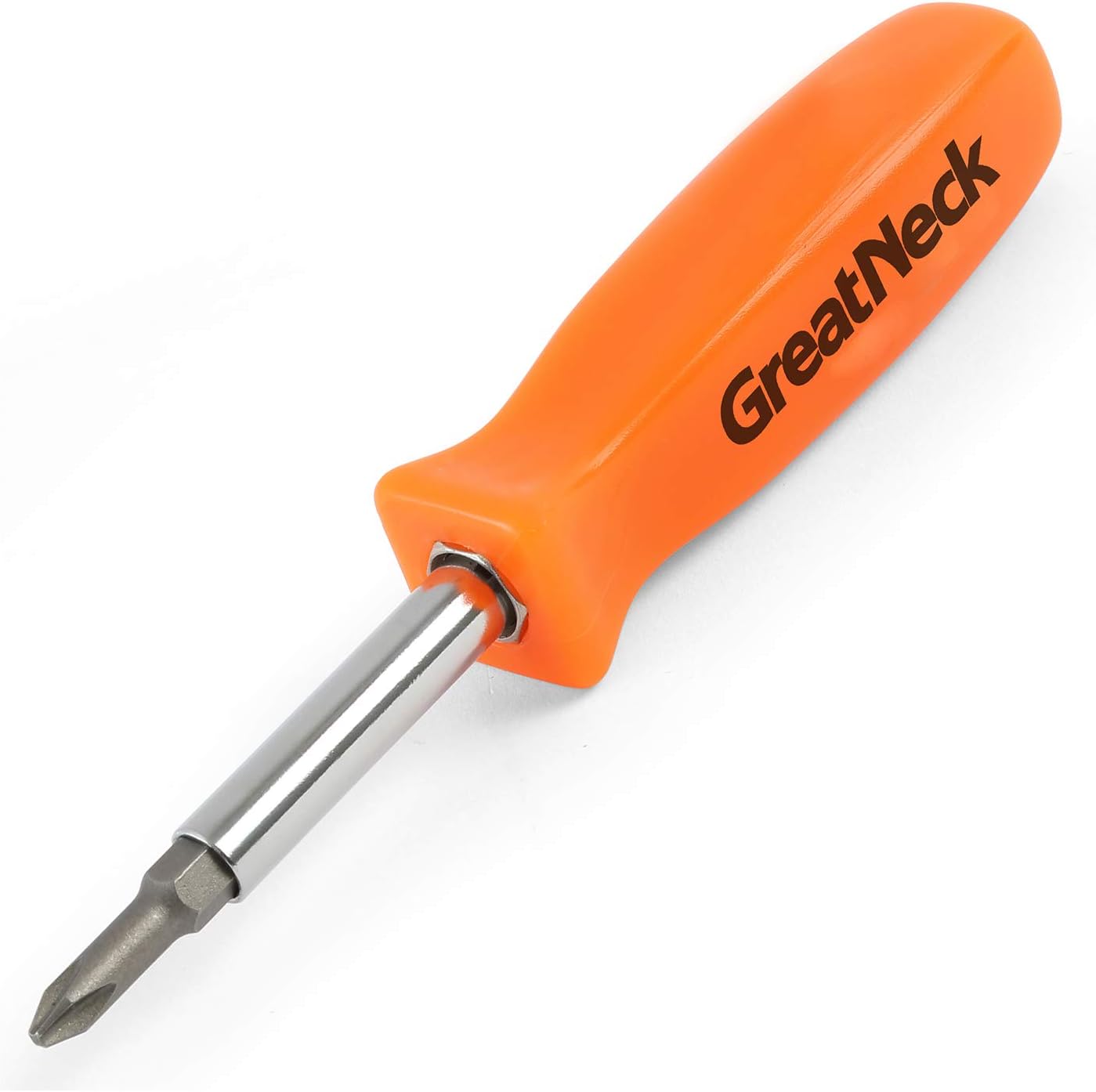 GreatNeck SD4BC 6-in-1 Screwdriver Multi Tool, 2 Flat Head Bits, 2 Phillips Head Bits, and 2 Hex Bits - Image 1