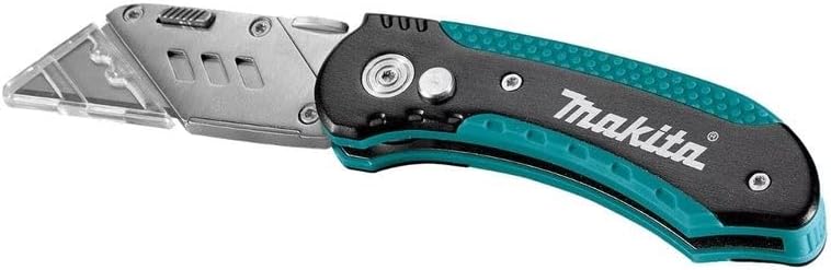 Makita Quick Change Folding Utility Knife with 10 Blades - Image 1