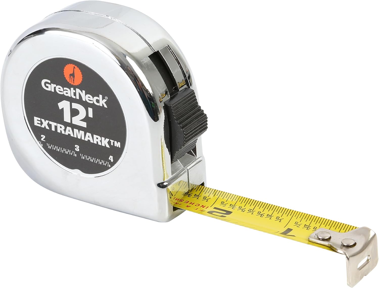 GreatNeck C125I ExtraMark™ Chrome Tape Measure (12 Ft. x 5/8 Inch) - Image 1