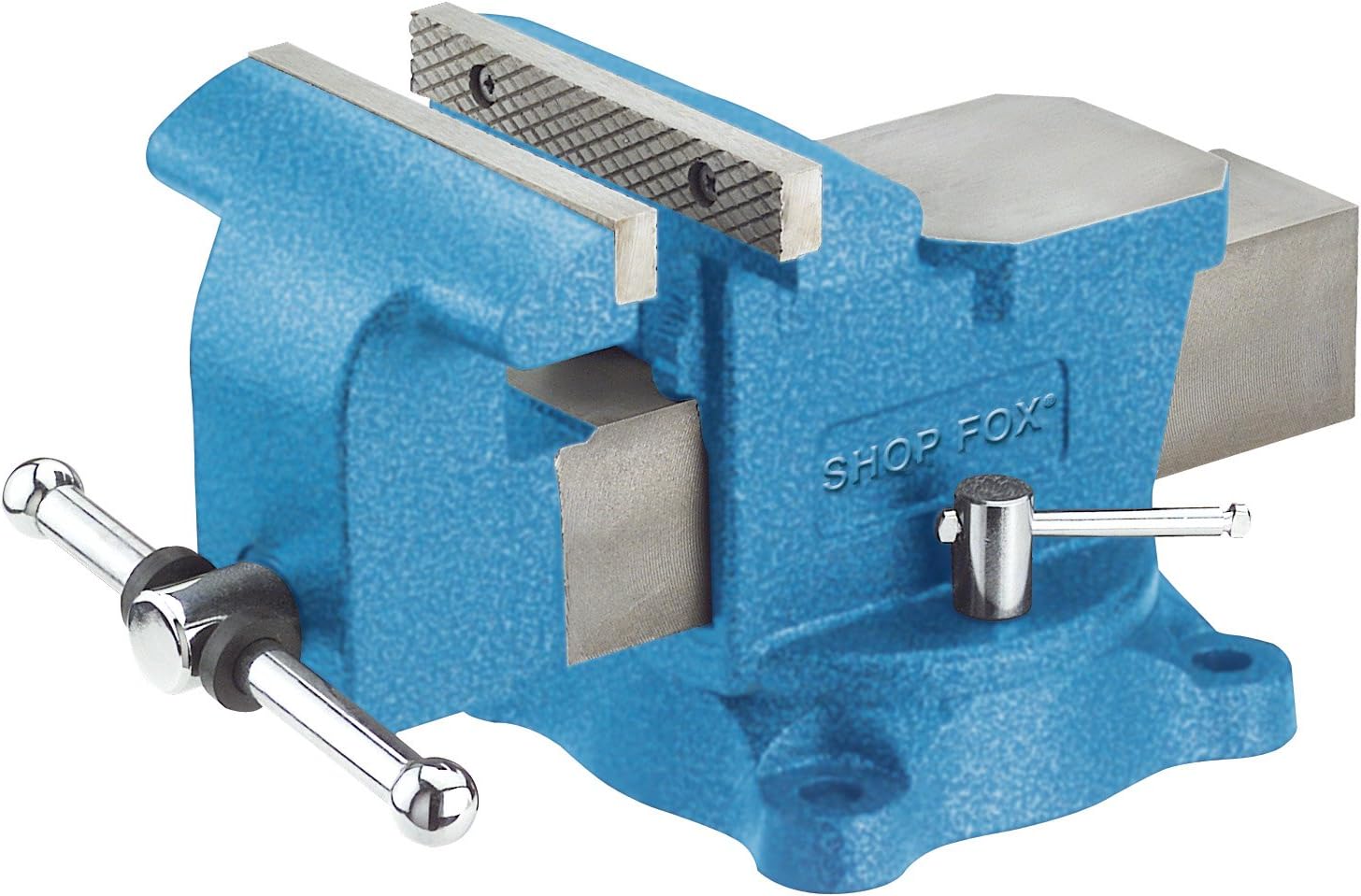 Shop Fox D3250 Bench Vise with Swivel Base, 6-Inch - Image 1