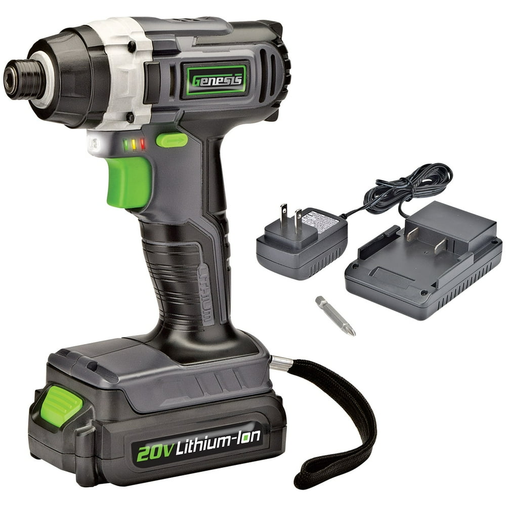 Genesis 20 volt Cordless Impact Driver 1062 in-lb - Image 1