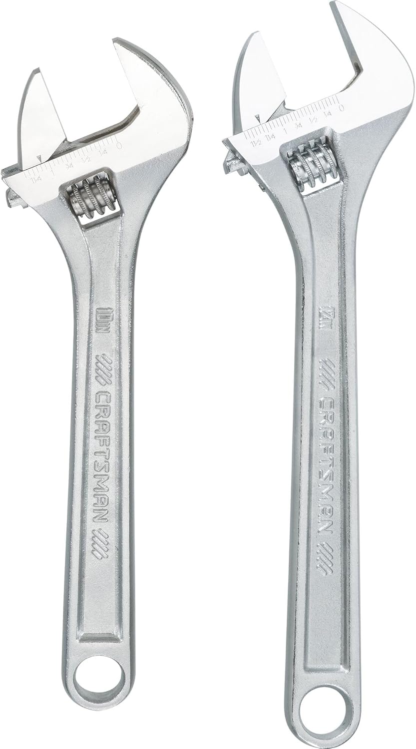 CRAFTSMAN Adjustable Wrench Set, 2Piece (CMMT12002) - Image 1