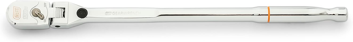 GEARWRENCH 3/8" Drive 120XP Locking Flex Head Ratchet with Full Polish Grip - 81297 - Image 1