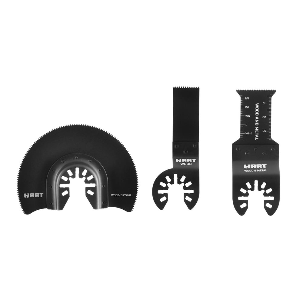 HART 3-Piece Assorted Bi-Metal Multi-Tool Blade Set - Image 1