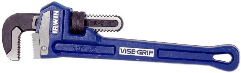IRWIN Tools VISE-GRIP Pipe Wrench, Cast Iron, 2-Inch Jaw, 12-Inch Length (274106), Blue - Image 1