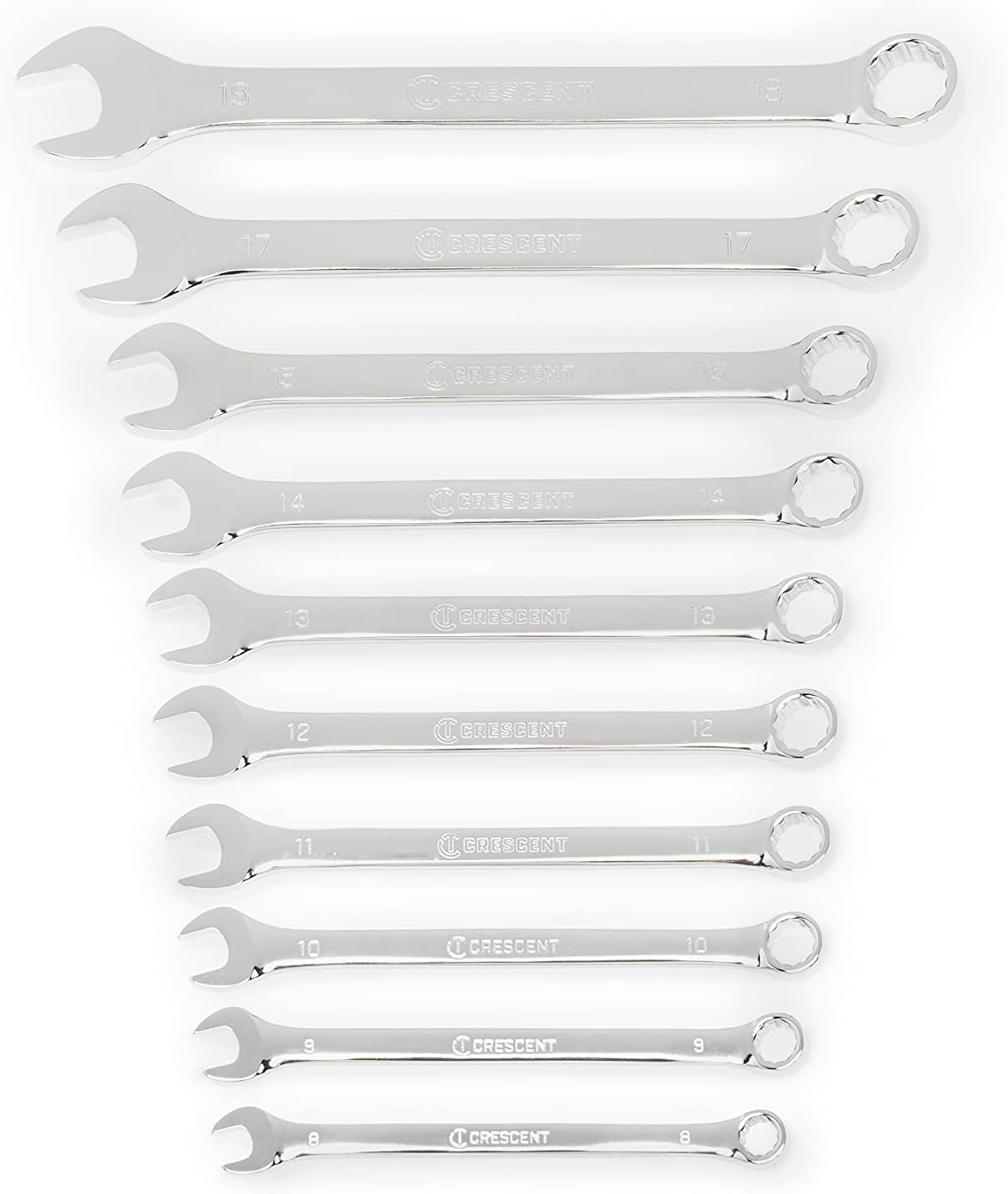 Crescent 10 Piece 12 Point Metric Combination Wrench Set - CCWS3-05 - Image 1
