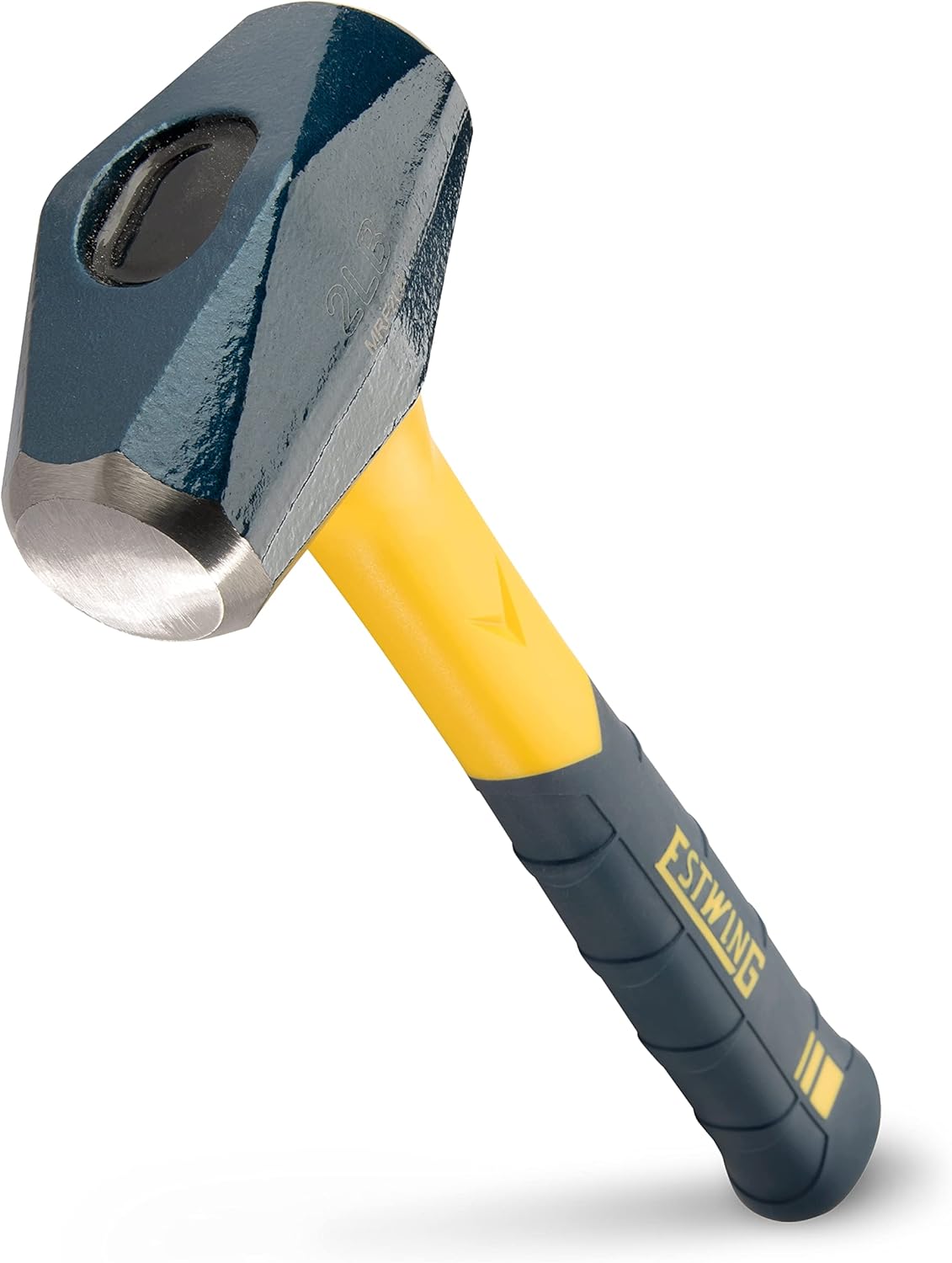 ESTWING Sure Strike Drilling/Crack Hammer - 2-Pound Sledge with Fiberglass Handle & No-Slip Cushion Grip - MRF2LB - Image 1