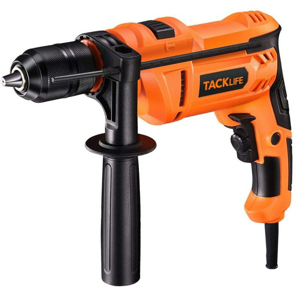 TACKLIFE Hammer Drill, 900W Corded Drill with 3000RPM Variable Speed 1/2 inch Keyless All-metal Chuck for Drilling Concrete, Steel, Bricks and Wood, PID05A - Image 1