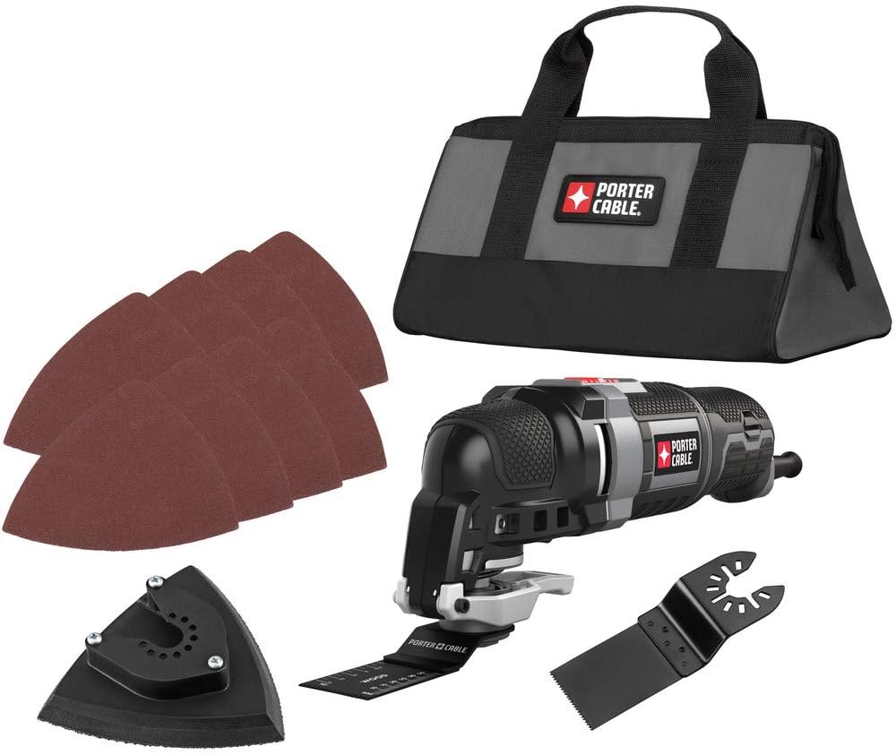 PORTER-CABLE Oscillating Multi-Tool Kit, 3.0-Amp, 11-Piece, Corded (PCE606K) - Image 1