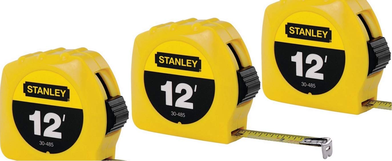 Stanley Hand Tools 30-485 1/2" X 12' Tape Rule (3-Pack) - Image 1