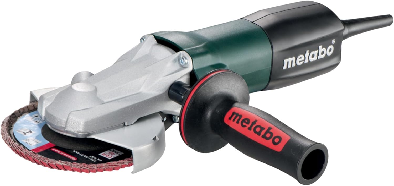 Metabo WEF9-125 Flat Head Angle Grinder, 4-1/2-Inch-5-Inch, Green/Black - Image 1