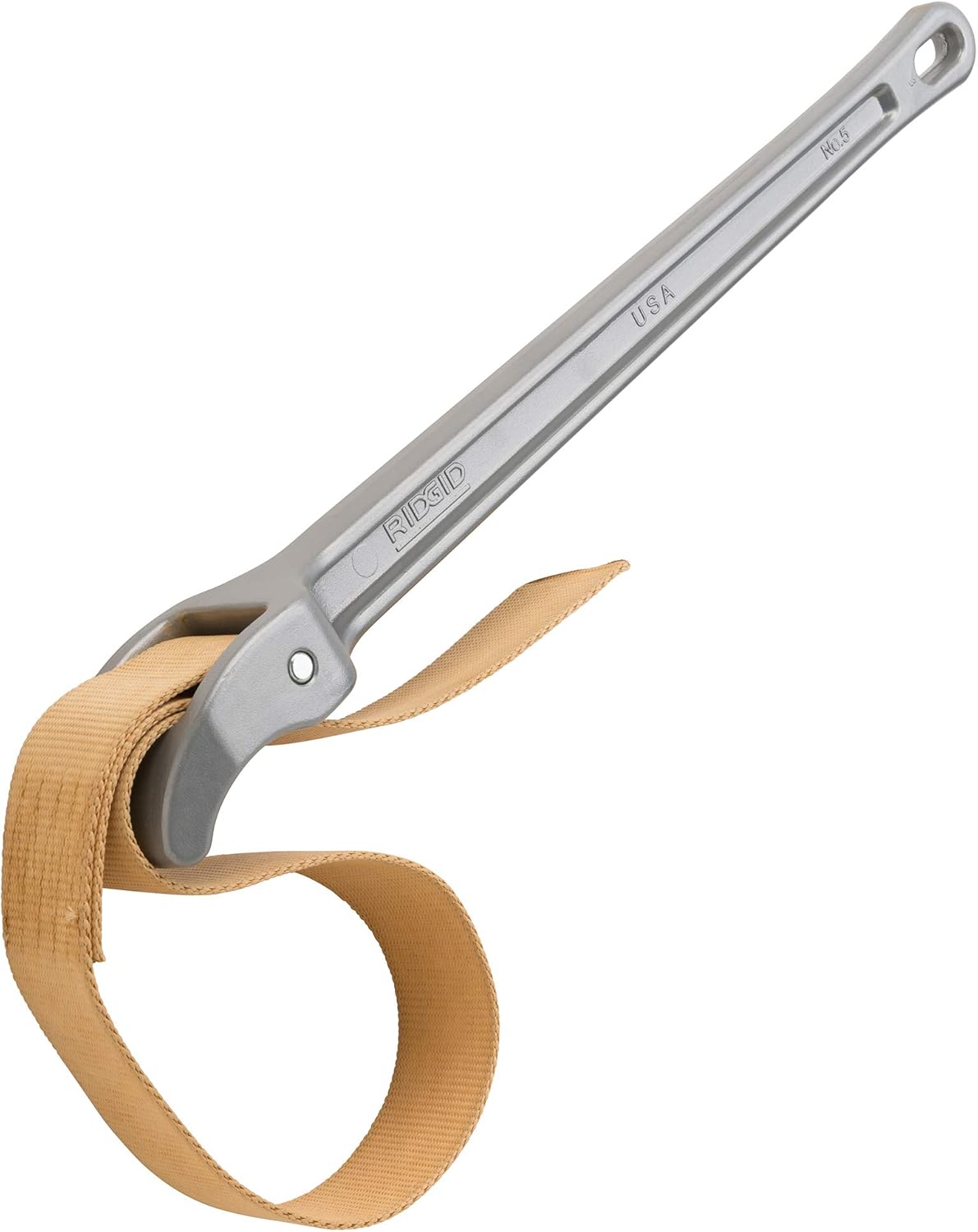 RIDGID 31360 Model 5 Strap Wrench, 5-inch Capacity Adjustable Strap Wrench,Brown - Image 1