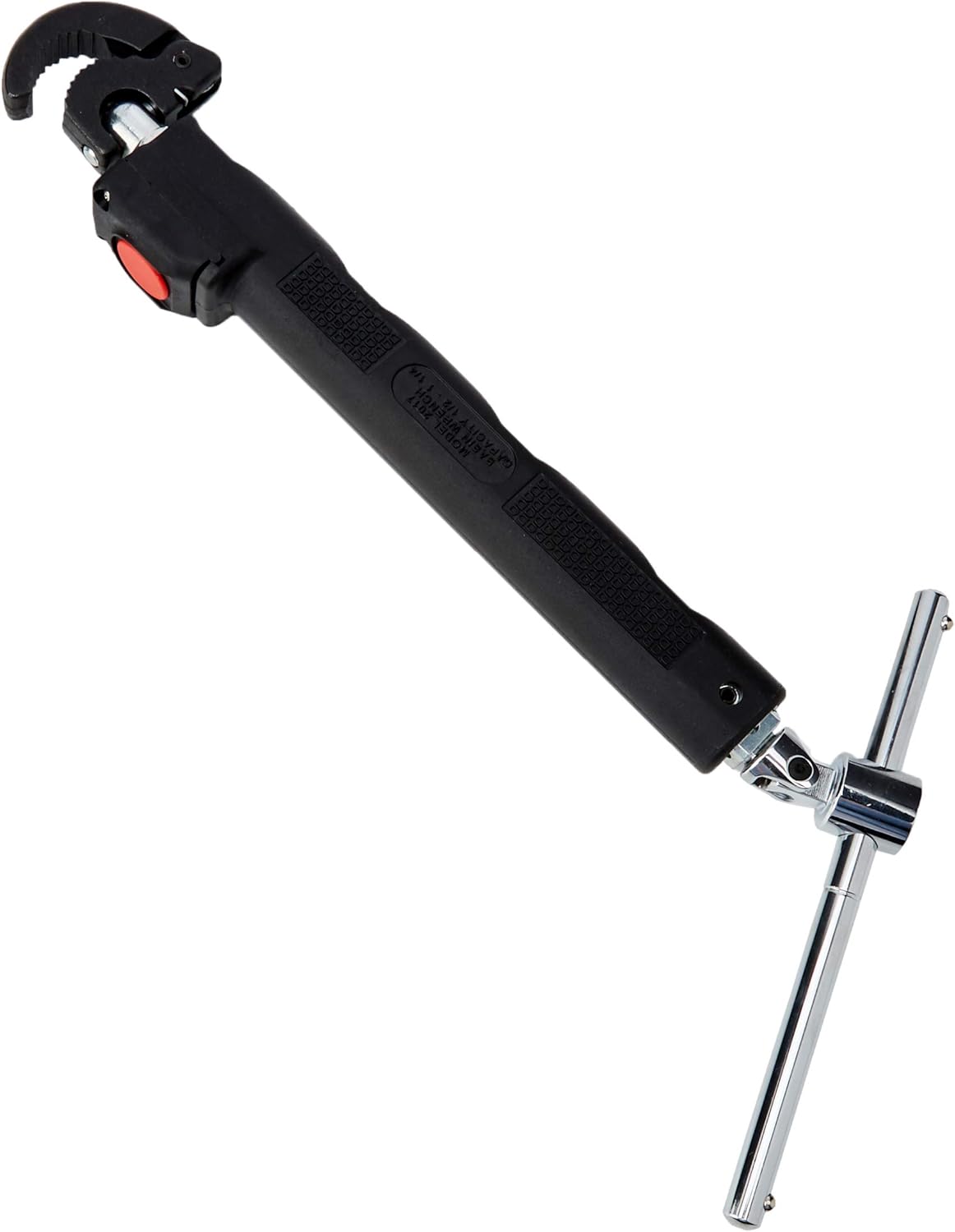 RIDGID 46753 Model 2017 Telescoping Basin Wrench with LED Light, 10-inch to 17-inch Adjustable Basin Wrench, Black - Image 1
