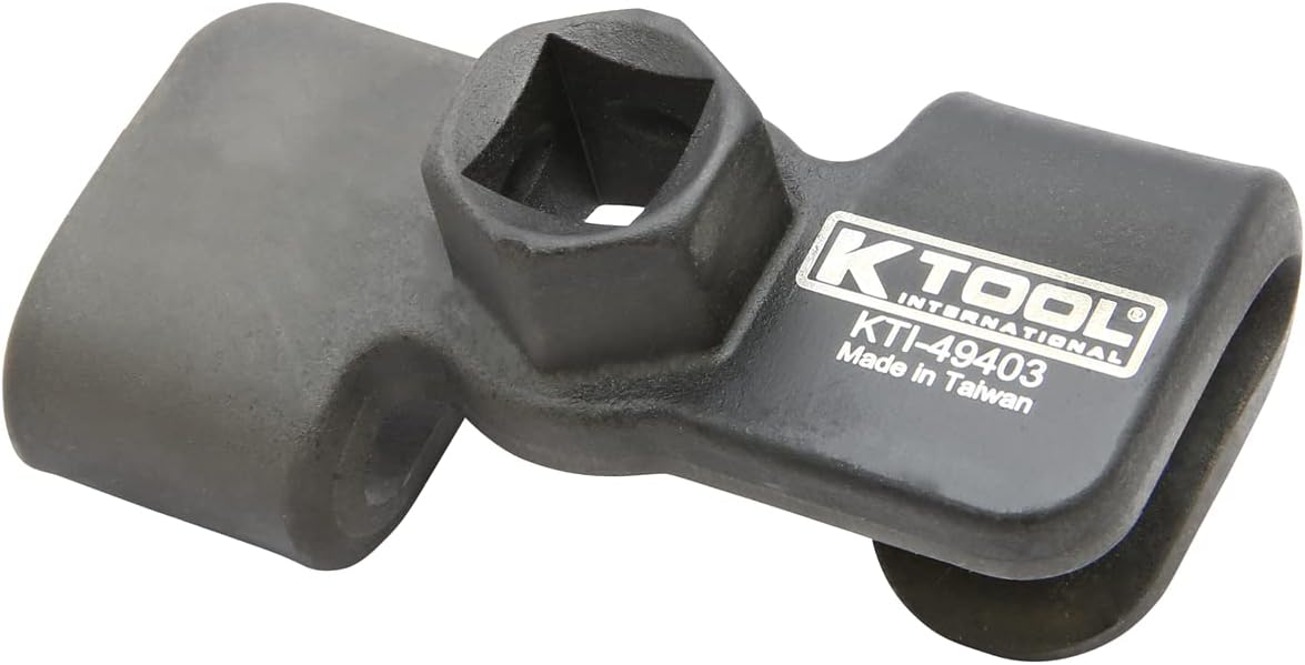 K Tool International 49403 Universal Wrench Extender Adaptor, 1/2 Inch or 21mm Hex Drive, Drop Forged Body with Heat Treatment, Extendable, Black - Image 1