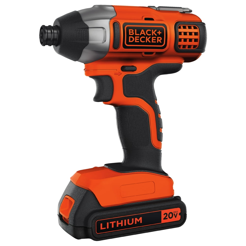 BLACK+DECKER 20-Volt MAX* Lithium-Ion Cordless Impact Driver, BDCI20C - Image 1