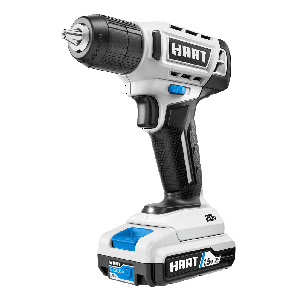 HART 20V 3/8” Drill/Driver Kit with 250 ft-lb Torque, 1.5Ah Lithium-Ion Battery and Charger - Image 1