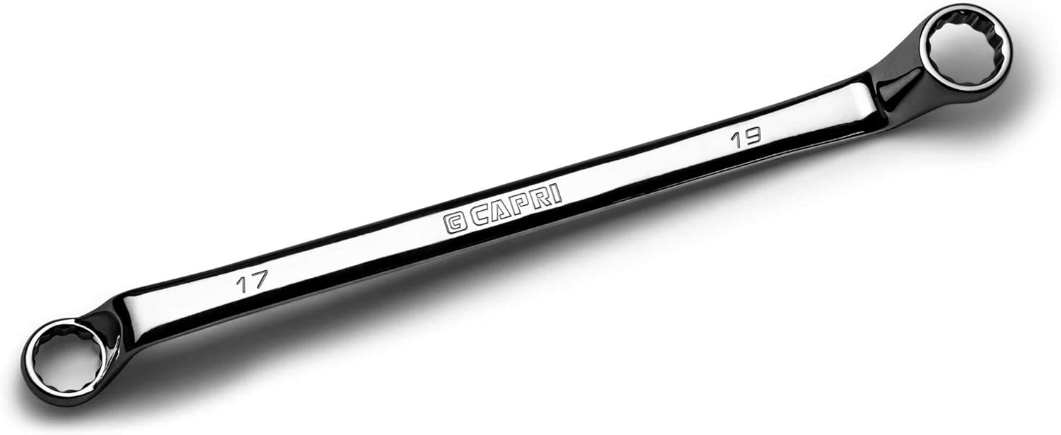 Capri Tools 17 x 19 mm 75-Degree Deep Offset Double Box End Wrench - Image 1