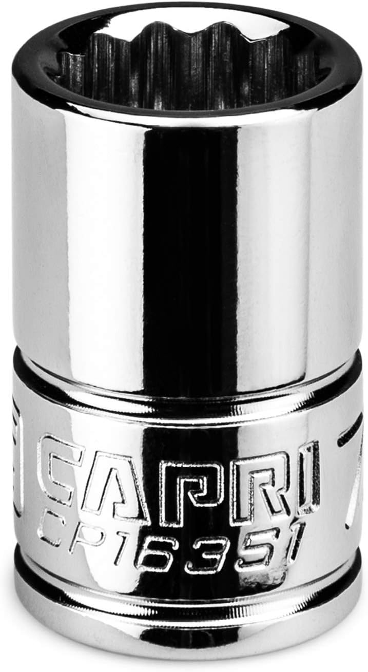 Capri Tools 7/16 in. Shallow Socket, 3/8 in. Drive, 12-point, SAE - Image 1