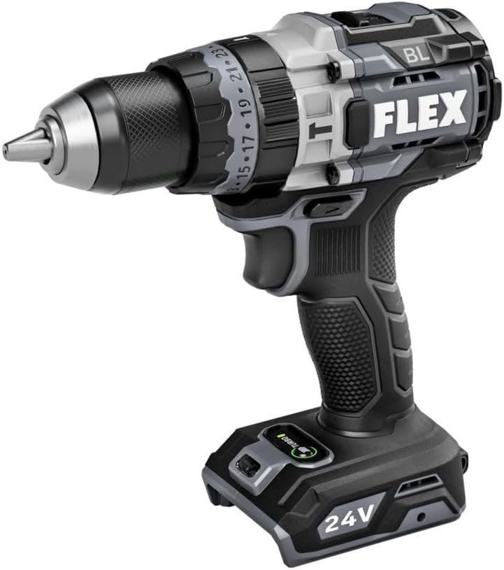 FLEX 24V 1/2in 2 Speed Hammer Drill With Turbo Mode (Bare Tool) - Image 1