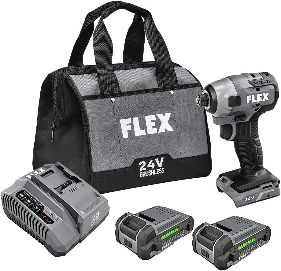 FLEX 24V 1/4-In. Hex Impact Driver Kit - Image 1