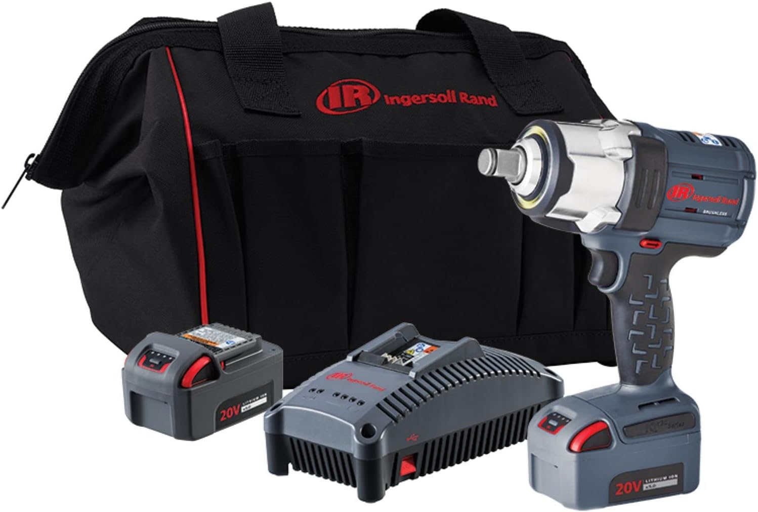 20V High-torque 3/4" Cordless Impact Wrench Kit - Image 1
