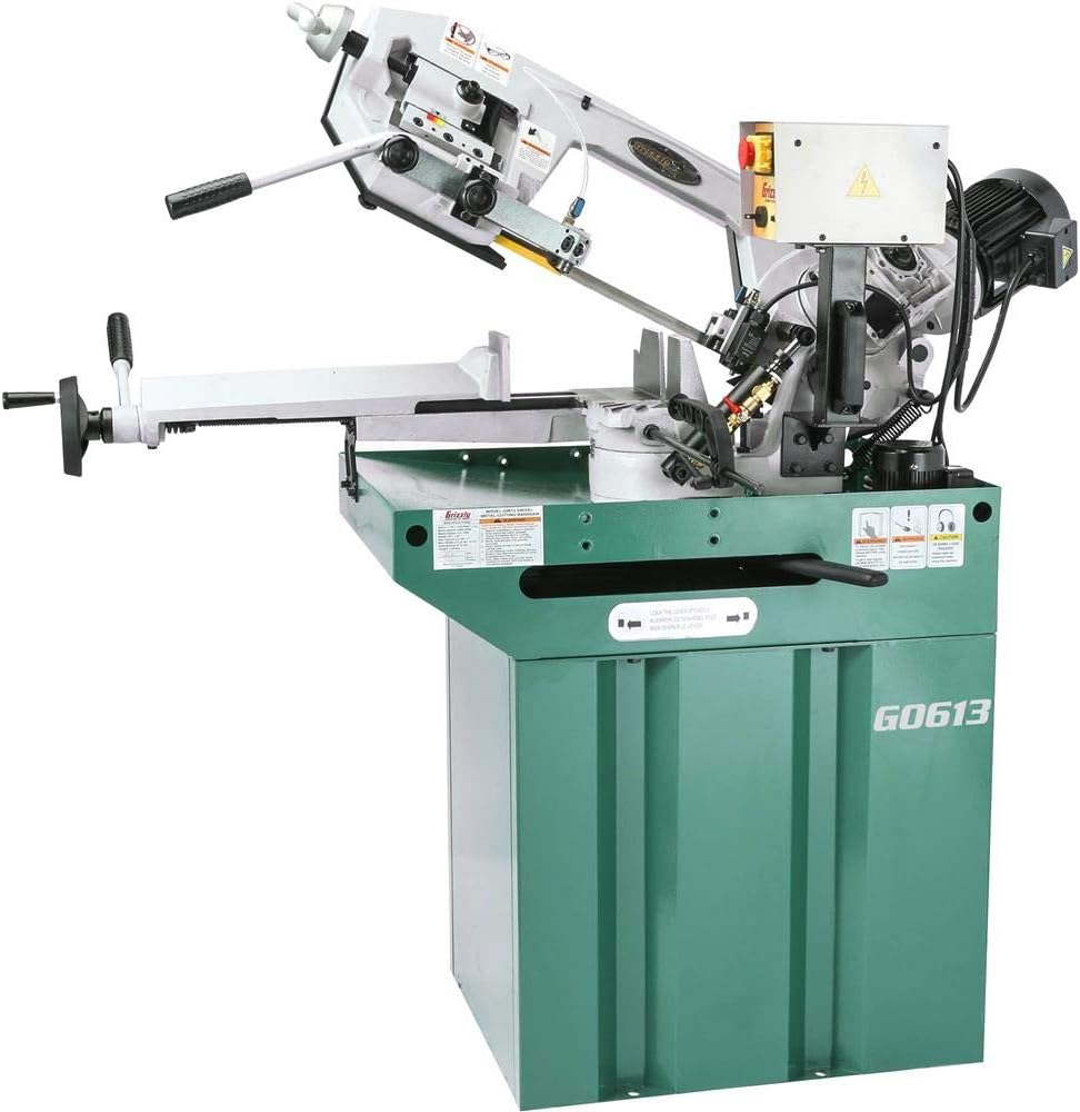 Grizzly Industrial G0613-7" x 8-1/4" 1 HP Swivel Metal-Cutting Bandsaw - Image 1