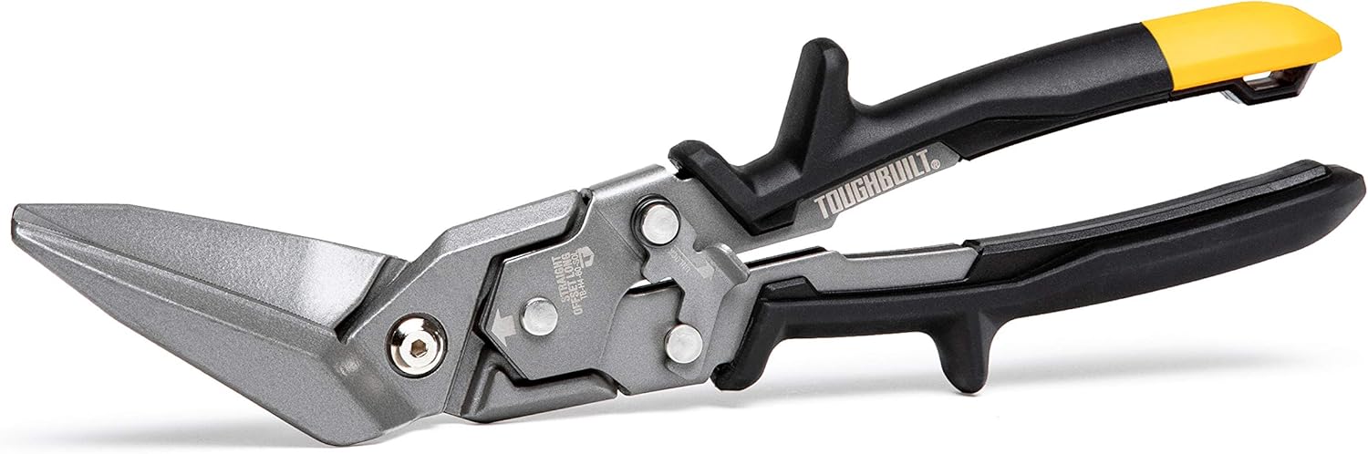 ToughBuilt H4-60-SOL Aviation Tin Snip Straight Offset Long Cut, (TB-H4-60-SOL) - Image 1