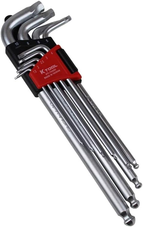 K Tool International KTI75450 Damaged Hex Screw Removing Allen Key Set - 9 Piece - Image 1
