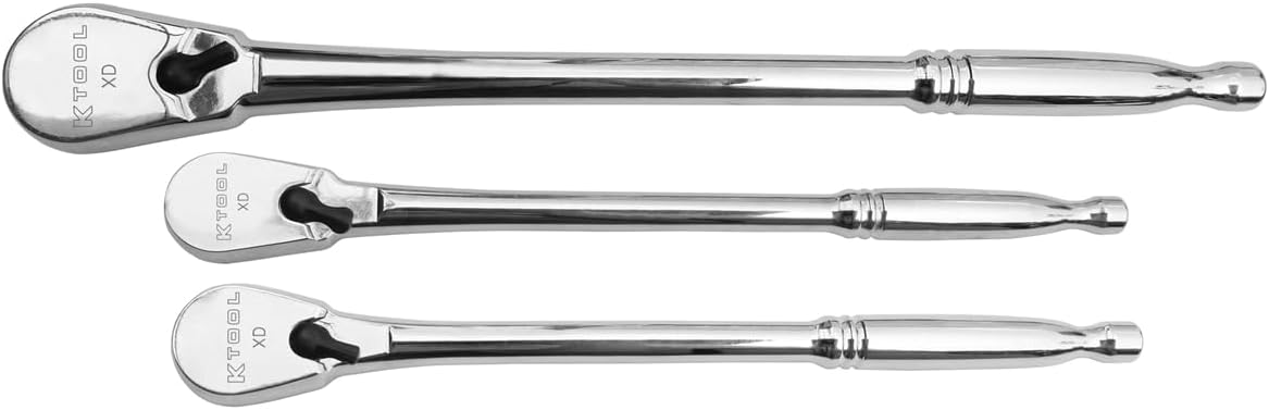 K Tool International Ratchet Set 3 Piece 120 Tooth - Image 1