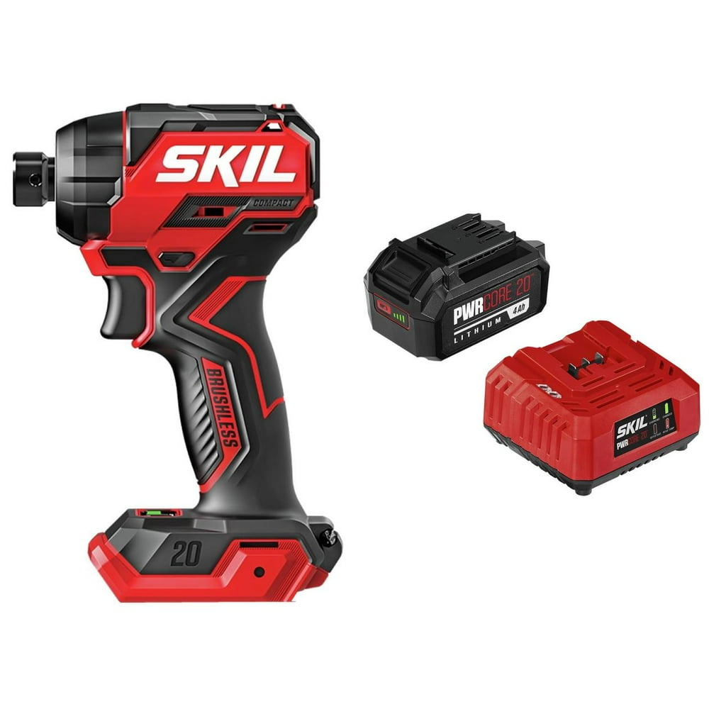 SKIL 20v 1/4" Sub-Compact Impact Driver + Battery - Image 1