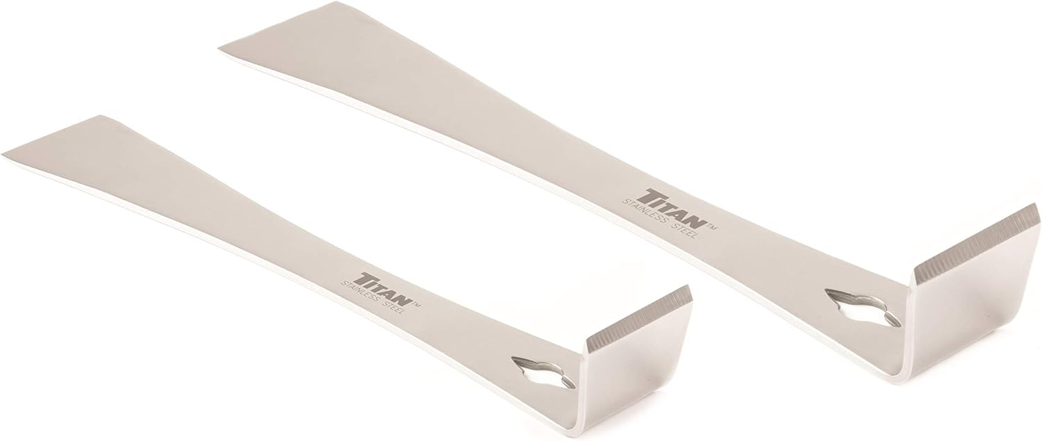Titan 17005 2-Piece Stainless Steel Pry Bar Scraper Set - Image 1
