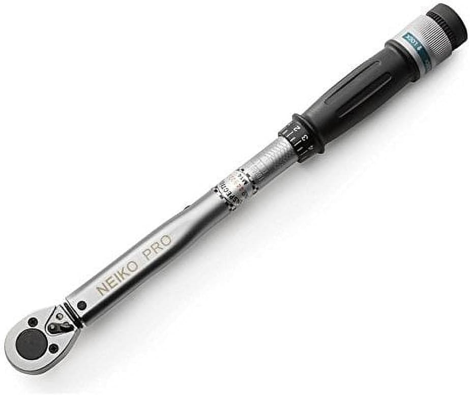 Neiko PRO 03707B 3/8" Torque Wrench, 3/8” Drive SAE, 15-80 Ft-Lb, 14” Length, Adjustable Click Torque Wrench, Chrome Vanadium Cr-V Steel - Image 1
