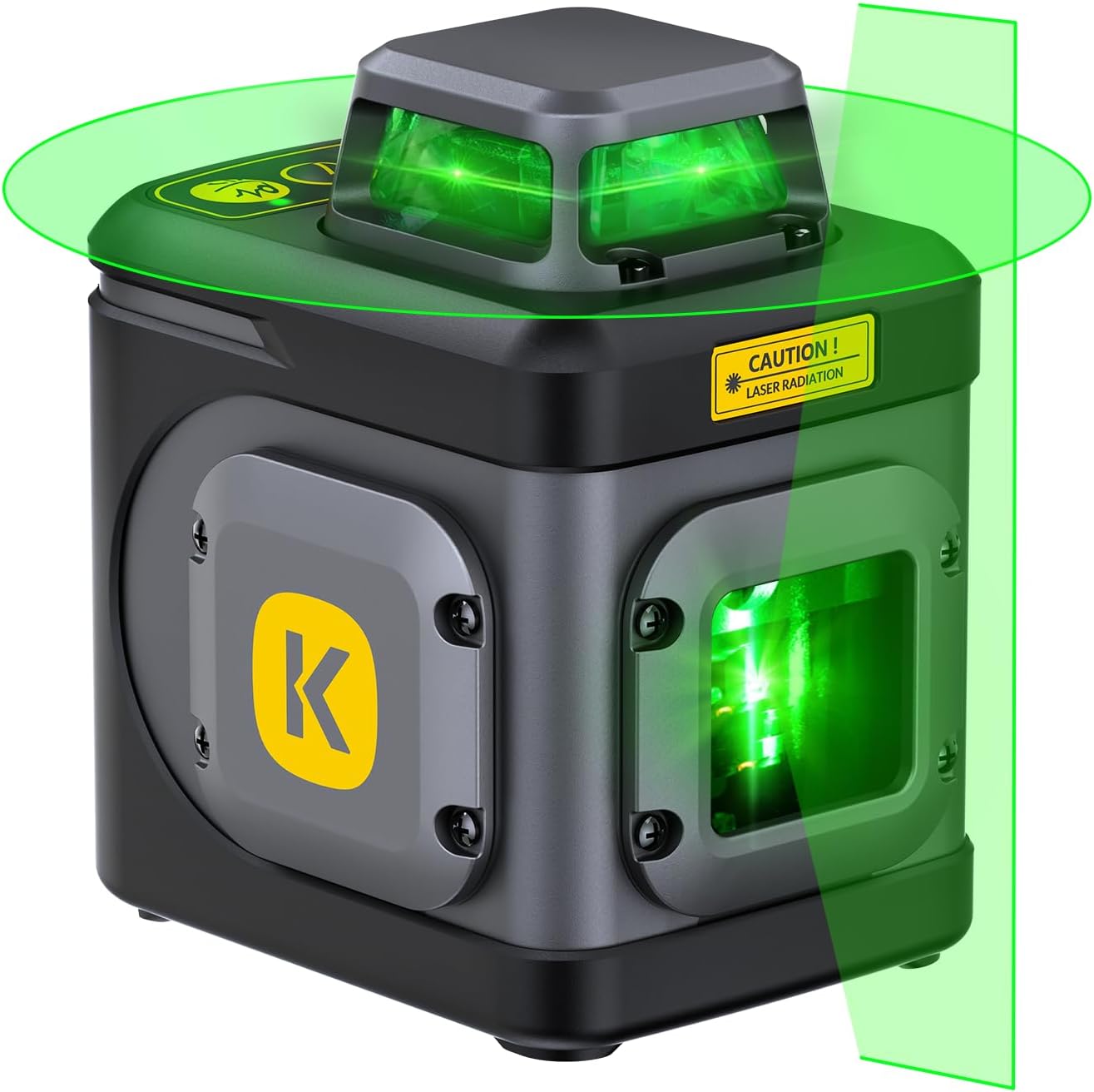 Fanttik D5 Laser Level 360°, Self-Leveling Green Cross Line Laser 100 ft, 4000 mAh Rechargeable Battery, Magnetic Bracket, for Picture Hanging and Renovation - Image 1