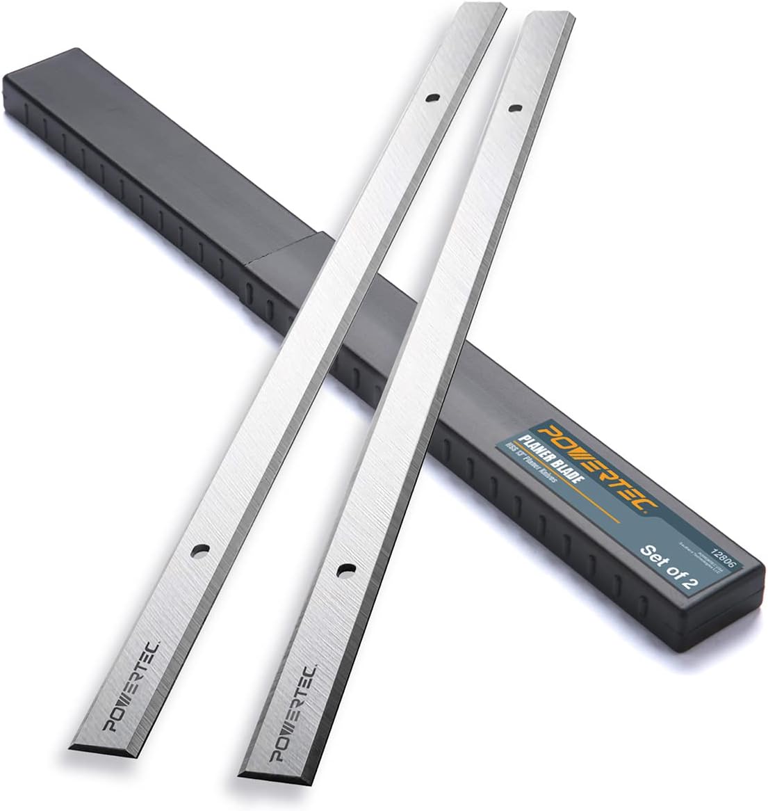 POWERTEC 13 Inch Planer Blades for Ryobi AP1300 Planer, Replacement for 6660664, 290202-000 Planer Knives, Set of 2 (12806V) - Image 1