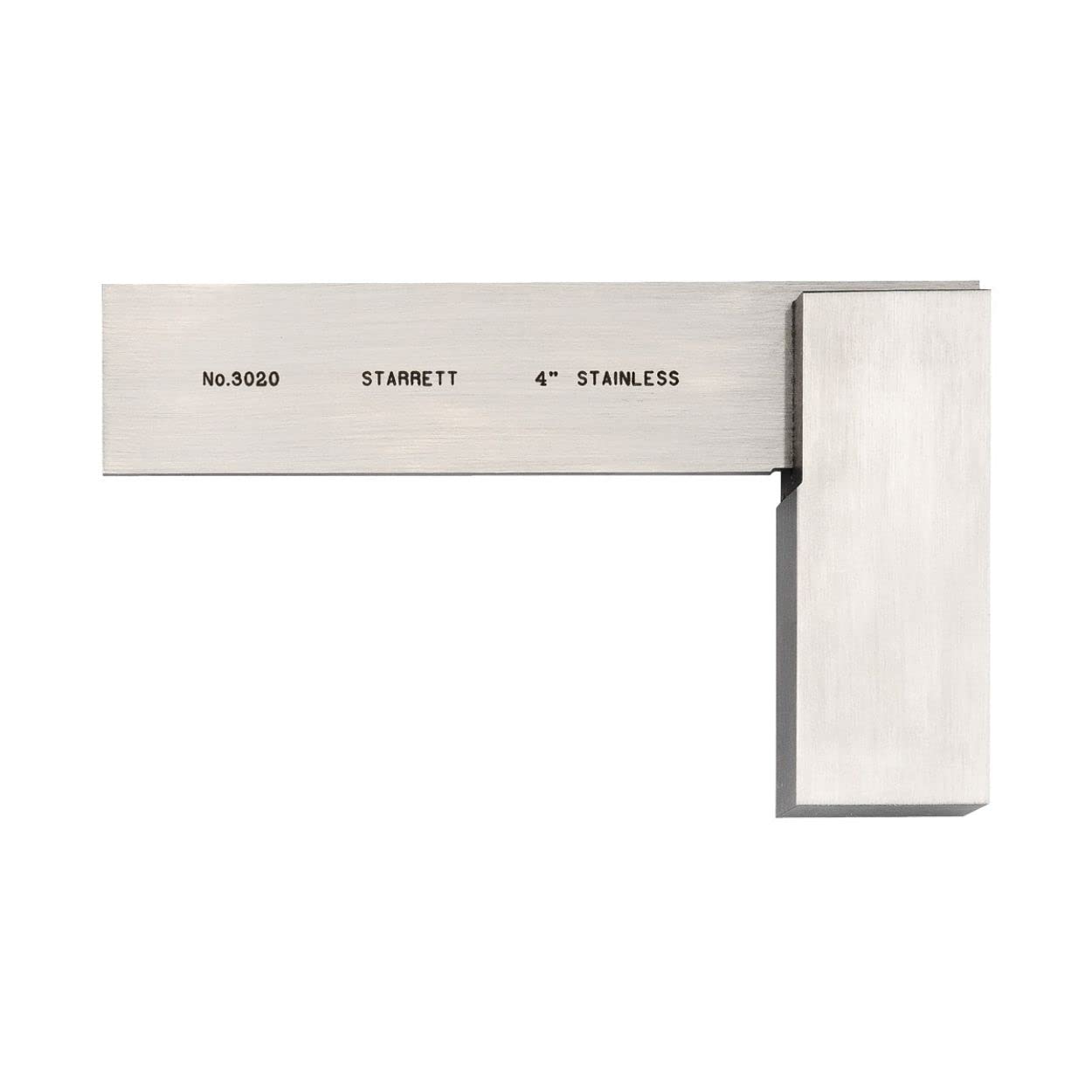 Starrett Precision Steel Square - Professional Grade, High-Accuracy Tool for Machinists & Woodworkers, Durable Construction, 4" Size - 3020-4 - Image 1