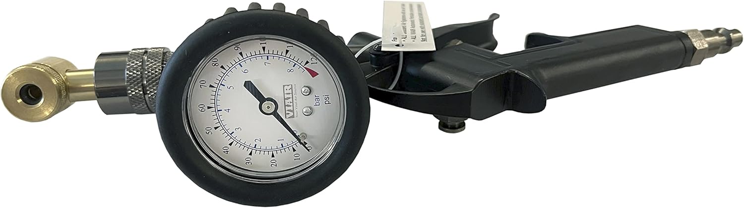 VIAIR Bike TLC inflator with Mechanical Gauge 0-120PSI and Deluxe Carry Bag (00055) - Image 1