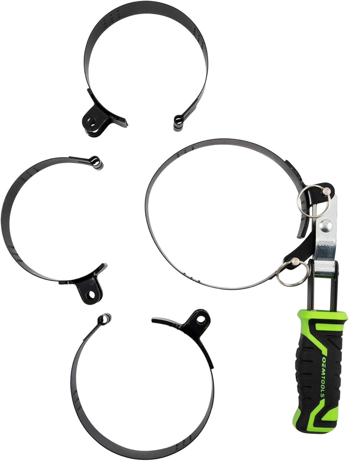 OEMTOOLS 87116 4-in-1 Swivel Oil Filter Wrench, Oil Filter Wrench Set Heavy Duty, Fits Filters Sized 2-3/8" to 4-3/8" in Diameter, Green and Black - Image 1