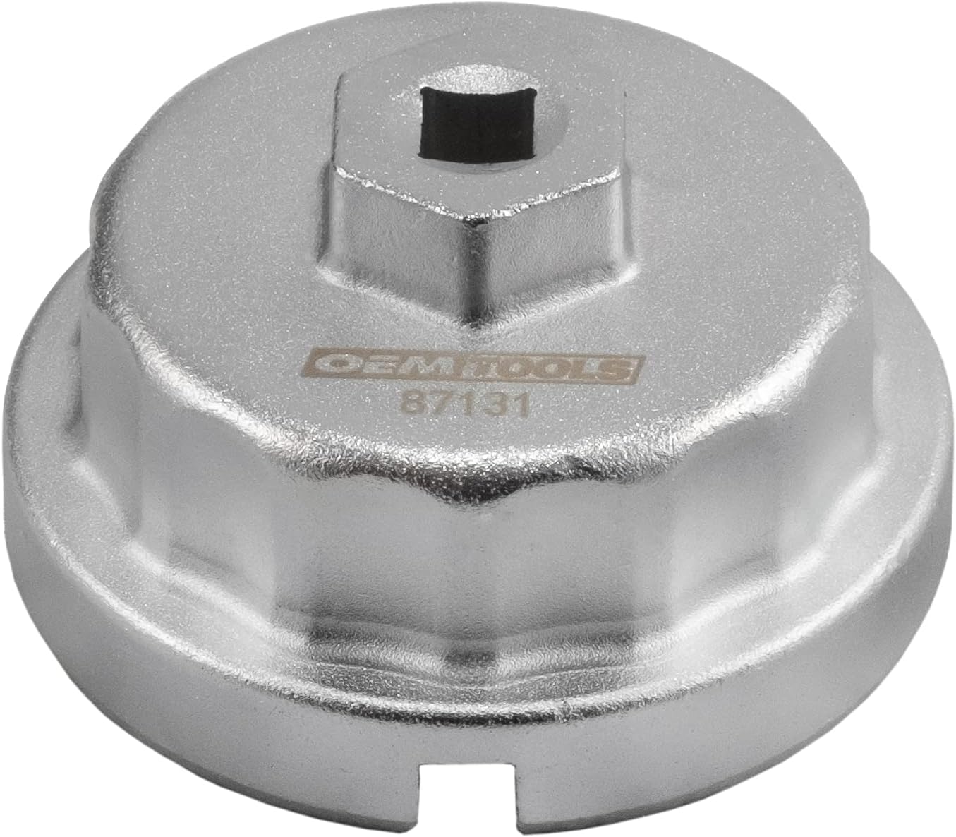 OEMTOOLS 87131 64.5 mm 14 Flute Oil Filter Wrench, Oil Filter Cap Wrench for 2.0 to 5.7L Engines, For Use with Toyota, Oil Cap Filter Wrench Prevents Slippage, Easy Cap Release - Image 1