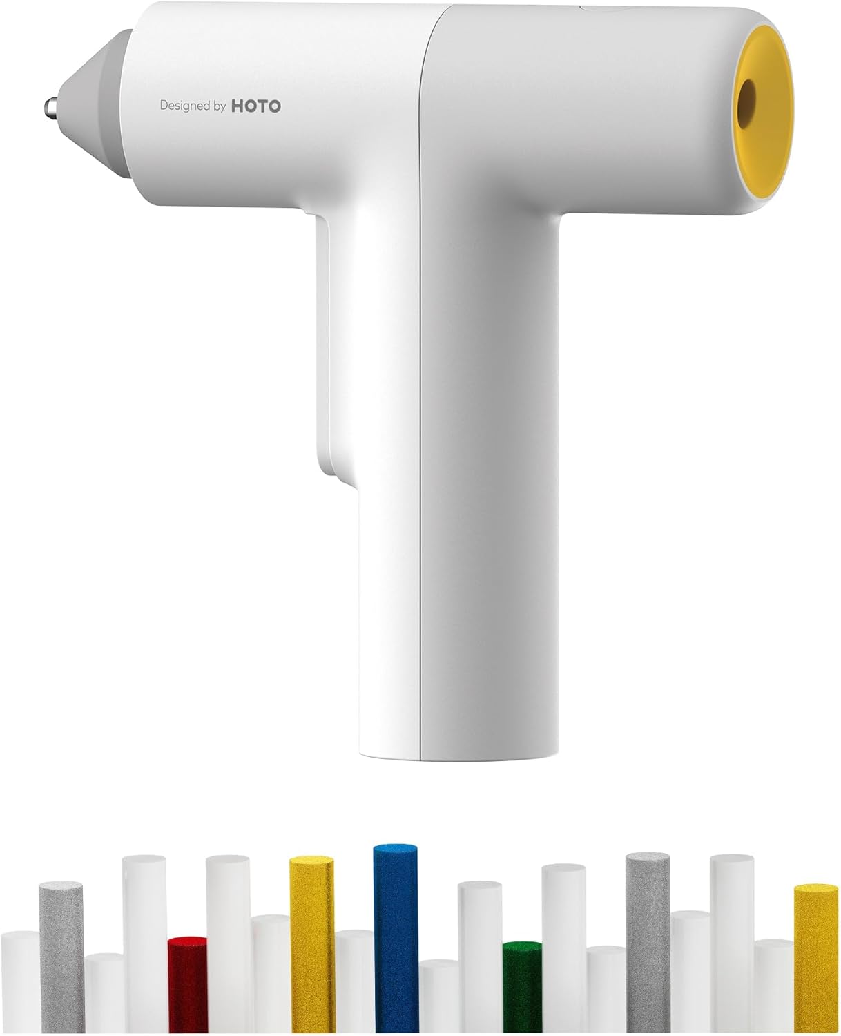 HOTO Cordless Auto Dispensing Glue Gun, Easyflow Hot Glue Gun with 40 Glue Sticks, 30s Fast Preheating, 3000mAh, Anti-Scald & Anti-Drip, Wireless/Wired, Ideal for DIY/Kids Crafts & Home Repairs - Image 1