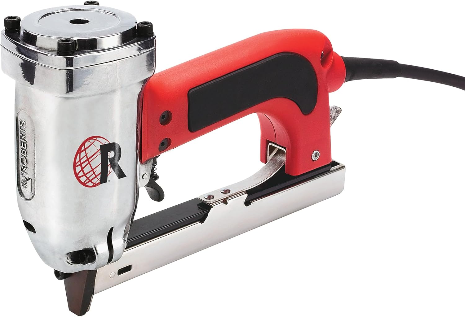 ROBERTS 10-600 3/16" Crown, 120V, 15-Amp, 20 Gauge Electric Stapler with Carrying Case, Red - Image 1