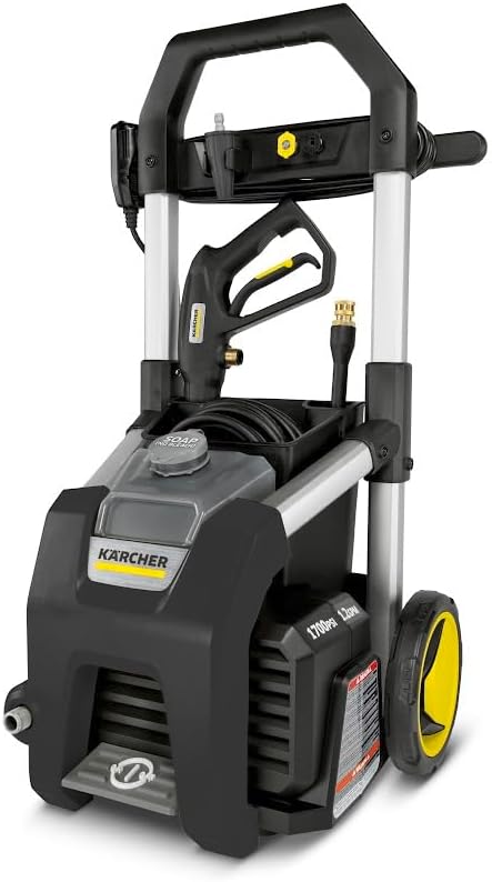 Kärcher Pressure Washer K1700B, CETA Certified, 3 Spray Nozzles, Detergent Tank, for Cars, Driveways, Siding, Patios, 1.2 max. GPM - Image 1