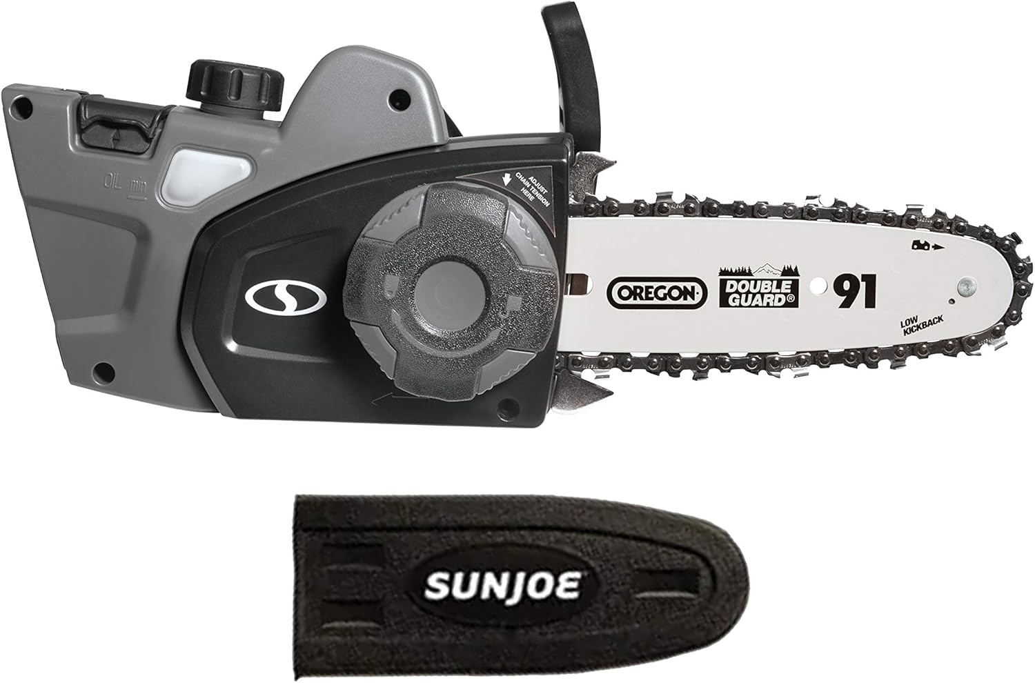 Sun Joe GTS4000E-8CS-CGY 7 Amp Chain Saw Attachment for Electric Lawn Care System, Grey - Image 1