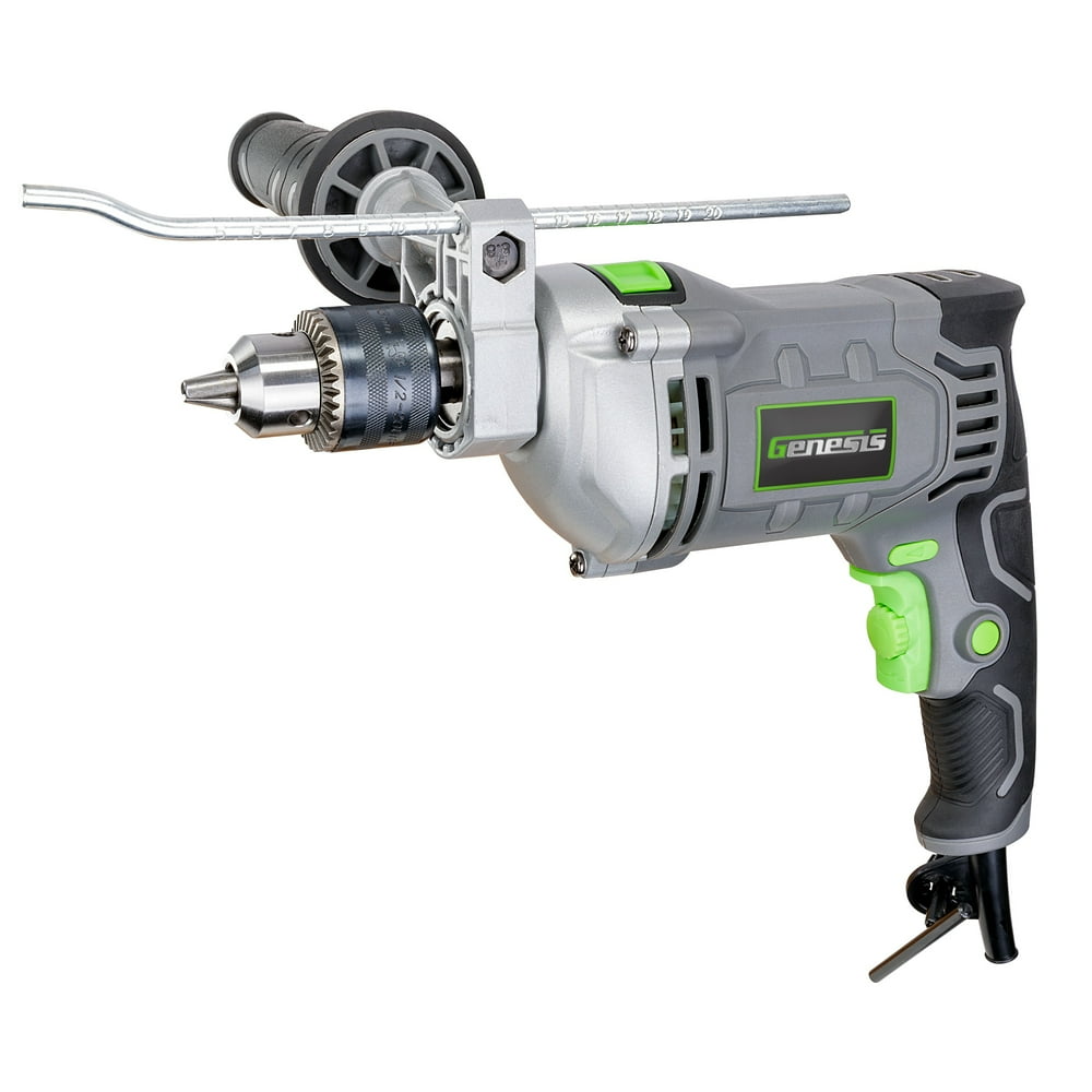 Genesis 7.5 Amp 1/2 in. Variable-Speed Reversible Heavy-Duty Hammer Drill GHD1275B - Image 1
