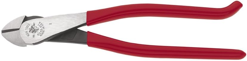Klein Tools D248-9ST Diagonal Cutting Pliers, Made in USA, Ironworker's Diagonal Cutters with High Leverage Design, Works as Rebar Cutter and Rebar Bender, 9-Inch - Image 1