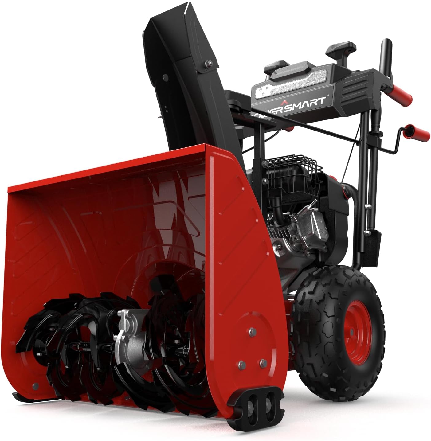 PowerSmart 24-Inch Gas Snow Blower, Self-Propelled Powered by B&S 208cc Engine, 13-Inch Snow Tires, Handle Warmer, Two-Stage Snow Blowers with LED Lights - Image 1