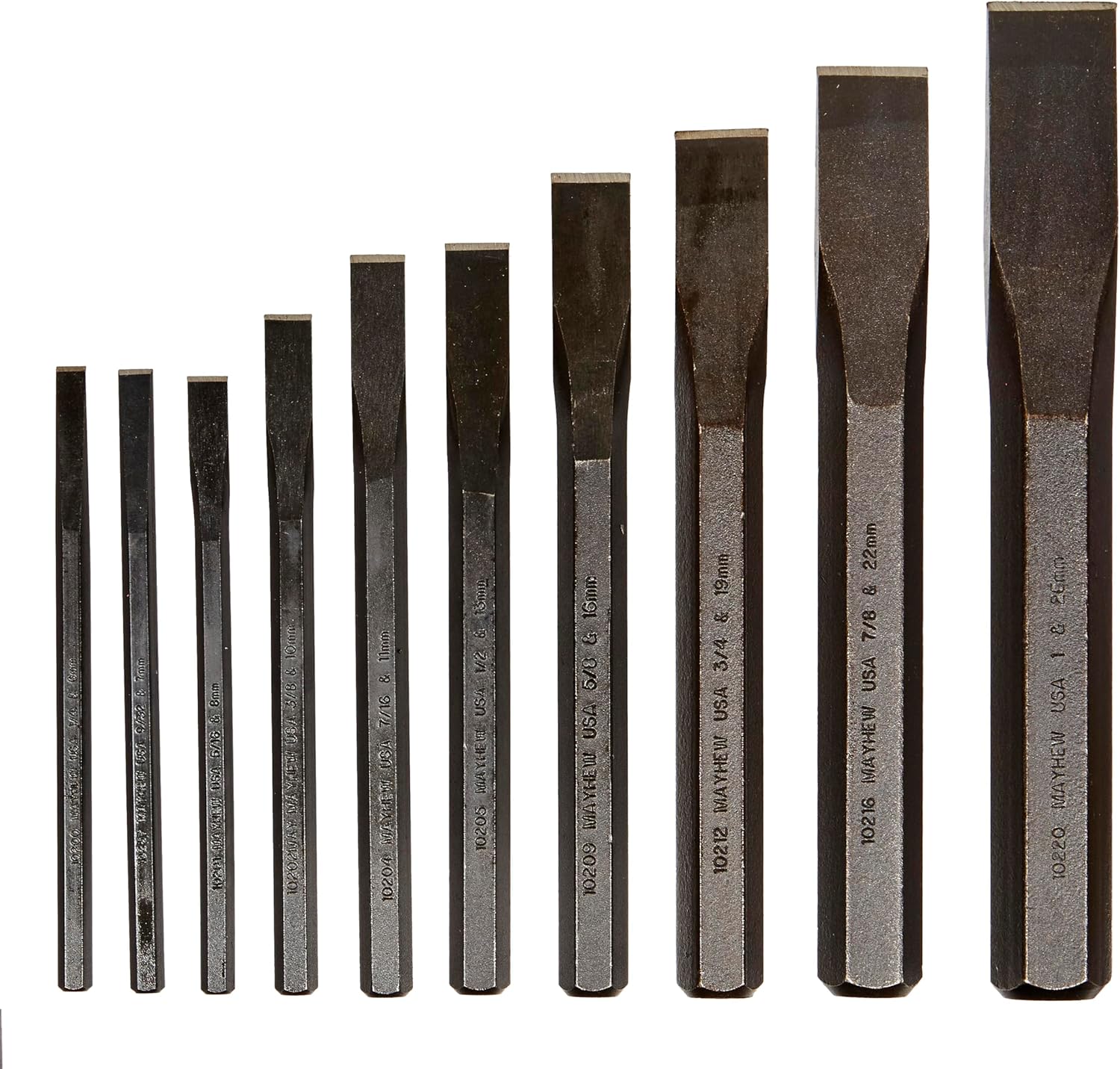 Mayhew Tools 61510-MAI 045256615103, multi, one size Black Oxide Finish, 10-Piece - Image 1