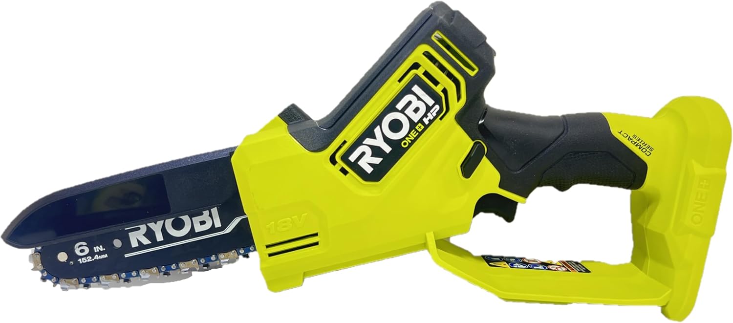 RYOBI ONE+ HP 18V P25013 Brushless Compact Pruning Mini Chainsaw with 6-Inch Chain (Tool Only) - Image 1
