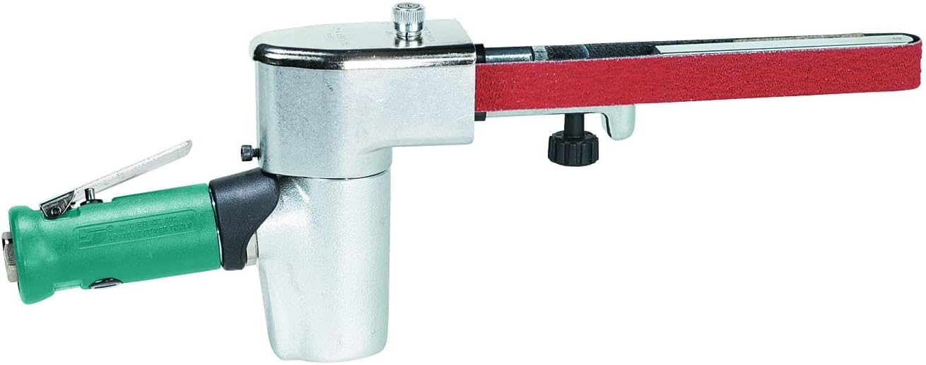 Dynabrade (40326) Dynafile II Abrasive Belt Tool | 0.5 hp 20,000 RPM Pneumatic Motor, 7 Degree Offset | For 1/4"-3/4" (6-19 mm) Wide x 20.5" (521 mm) Long Belts - Image 1