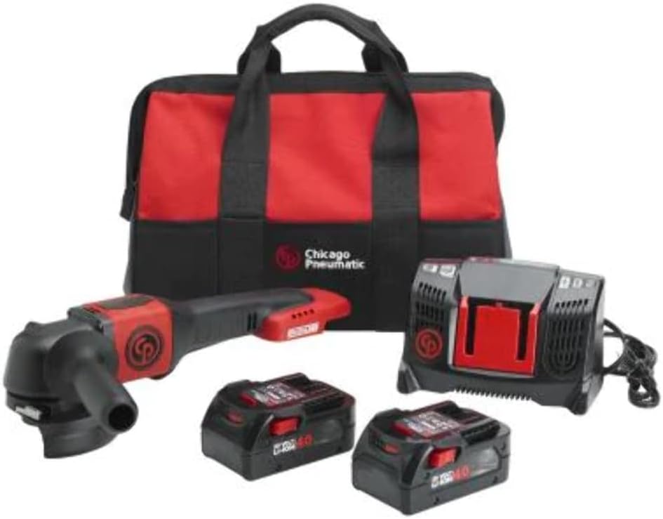 Chicago Pneumatic CP8345 Cordless Angle Grinder Kit 4.0Ah - Image 1